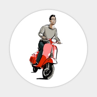 Vespa Scooter Magnet